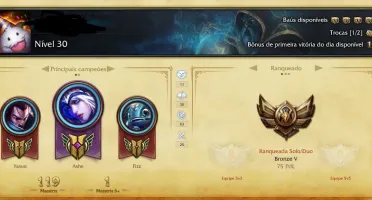 Conta Bronze 5 /38 champs/13 skins