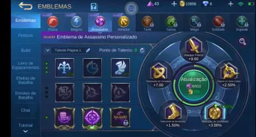 CONTA MOBILE LEGENDS - EX MÍTICO (ÉPICO 2)