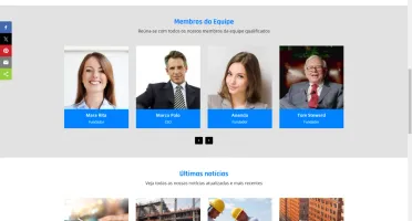 Site Institucional para empresa em PHP e MySQL Responsivo
