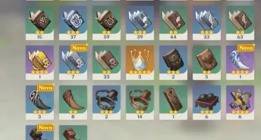 CONTA AR45- DILUC+ZHONGLI+XIAO + 57 RESINAS + GEMAS -NA-PC