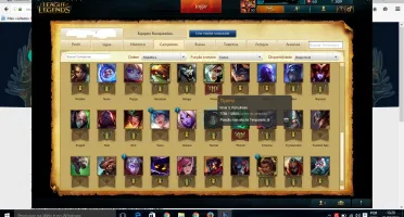 Conta com Borda de Ouro, mais de 30 skins