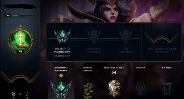 Conta Platina 4 smurf perfeita