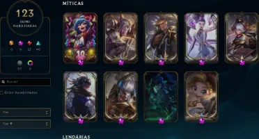 Conta lol com 7 skins prestígio e Ryze Triunfante