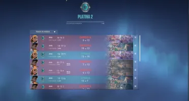 CONTA PLATINA 2 COM VÁRIAS SKINS+ 1350VP