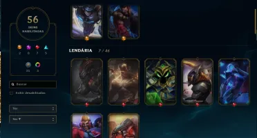 CONTA LOL 56 SKINS BARATA