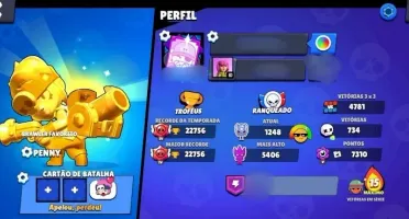 Conta de braw com 71 brawlers! 8 LENDÁRIOS E 4 TÍTULOS