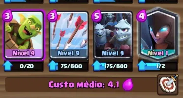 Conta de Clash Royale Com Bruxa Sombria , Arena 10