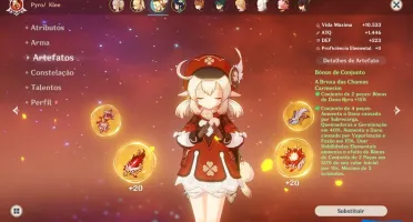 Conta genshin ar 55+ com 6 , 5* e keqing c2