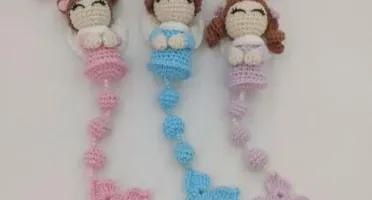 Terço de Crochê com Anjinhos
