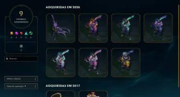 Conta De Lol 2015 / Ekko True Damage / Icone T1 2015 / Full