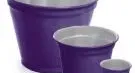 Vaso de Alumínio Violeta 8 cm - Cores