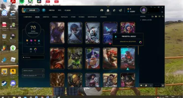 Conta LoL 111 Campeões Ouro 1