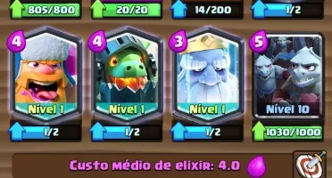 CLASH ROYALE NÍVEL 10 COM 3406 TROFÉUS