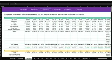 Planilha Excel Controle Financeiro Pessoal