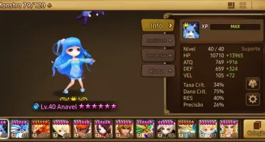 Conta Summoners War MID game com os 8 melhores NAT5
