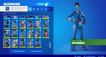 CONTA FORTNITE S4 + 161 SKINS + SALVE O MUNDO