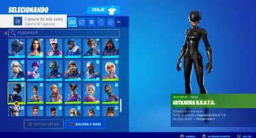 CONTA FORTNITE S4 + 161 SKINS + SALVE O MUNDO