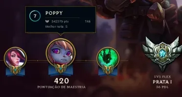 Conta LOL de 2011 Prata 1 com todos os campeões e skin rara!