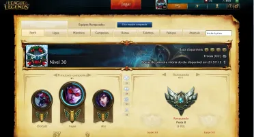 CONTA LOL PRATA 2 / BORDA DE GOLD / 51 CHAMPS / 6 SKINS