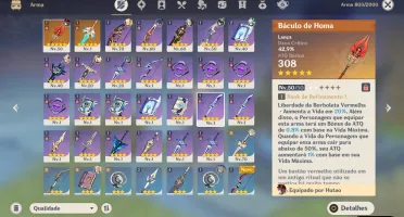 ar 44 hutao +staff of homa, albedo, venti e espada celestial