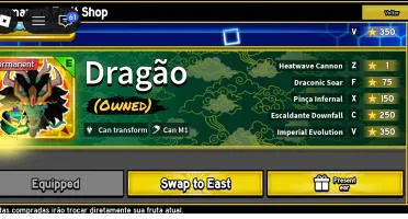 Conta Blox Fruits Com Dragon Permanente