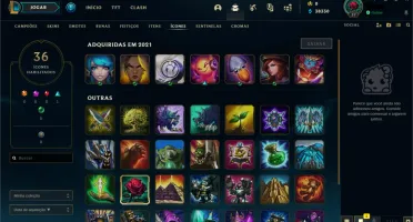Conta LOL - Diamante IV, 67% de WR