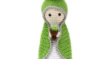 Nossa Senhora do Chimarrão em amigurumi