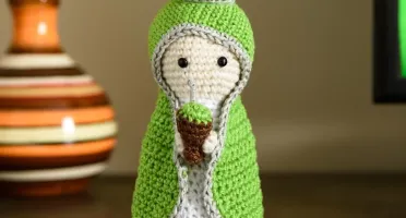 Nossa Senhora do Chimarrão em amigurumi