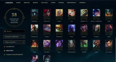 conta lol level 30 unranked