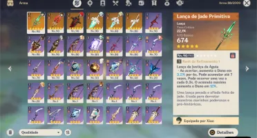 CONTA END GAME MELHORES DPS 5* E SUAS ARMAS 5*