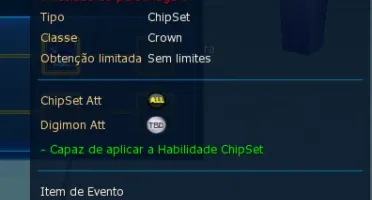 Ladmo Omega tamer lv 110 aura, chip jogress e roupa permas