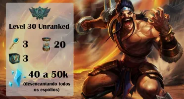 Conta LoL LVL 30 Smurf Unranked
