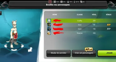 Conta 2 pjs lvl 200 Dofus Touch - Serv. Blair