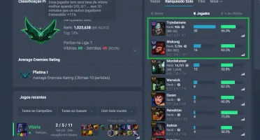 CONTAS - LEAGUE OF LEGENDS -