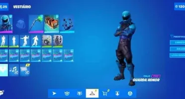 Conta rara de fortnite MINTY,TRAVIS,HONOR GUARD, GLOW