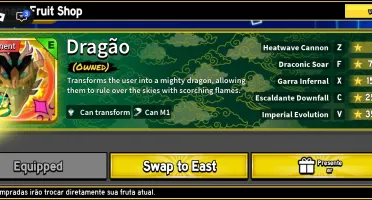 Dragon perm e algumas gamepass do blox fruit e jjs