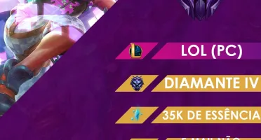 CONTA LOL - D4 (EMAIL NÃO VERIFICADO / 35K DE E.A)