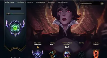 🔥 CONTA LOL - DIAMANTE, SMURF NÍVEL 125 (NA PROMOÇÃO) 🔥