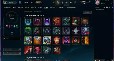 Conta Lol Platina | Lv 1099 | 1358 Skins | 8932 Rp Grátis +