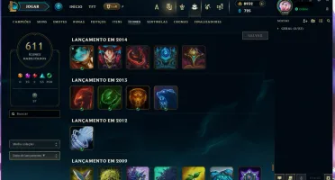 Conta Lol Platina | Lv 1099 | 1358 Skins | 8932 Rp Grátis +