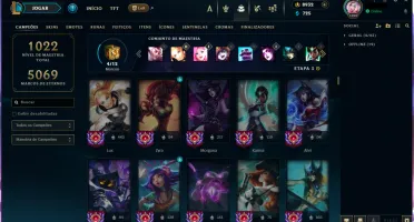 Conta Lol Platina | Lv 1099 | 1358 Skins | 8932 Rp Grátis +