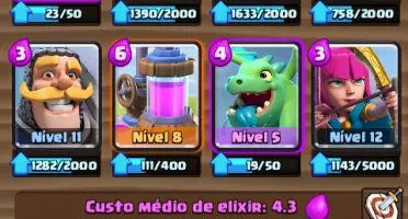 CONTA LVL 11 CLASH ROYALE