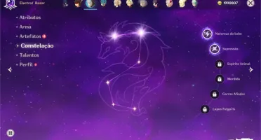 GENSHIN IMPACT 5 X 5 ESTRELAS 4X5 ARMAS 20 PERSONAGENS AR35