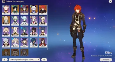 GENSHIN IMPACT 5 X 5 ESTRELAS 4X5 ARMAS 20 PERSONAGENS AR35