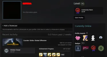 CONTA CS:GO PRIME SUPREMO LVL 16 GAMERSCLUB