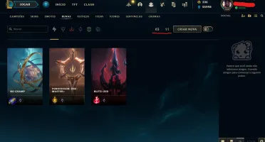 Conta Platina com 385 Skins