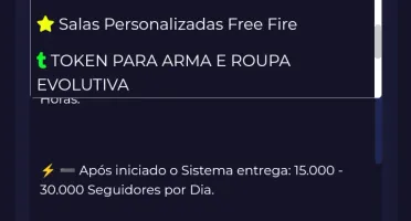 Painel Revenda de Diamantes e Seguidores