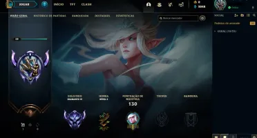 Conta LOL Diamante 4, 75% WINRATE