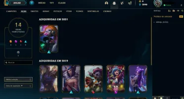 Conta LOL Diamante 4, 75% WINRATE