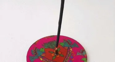 Porta Incenso Coração Mexicano